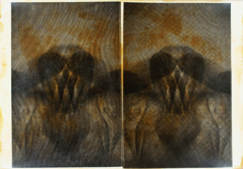    Gesture XVII 3/11   by Linda Schwarz 2002   Photolithography, handpainted ink &amp; varnish  |  25" x 36"  