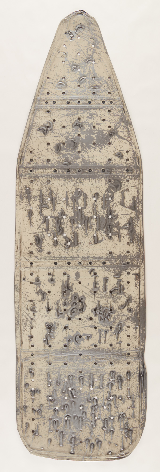    Fannie Mae   (Ancillary) by Willie Cole 2012   Five Beauties Rising (Ancillary) | Suite of five prints | Edition of 9 | Metal ironing board | 55 x 16 | 