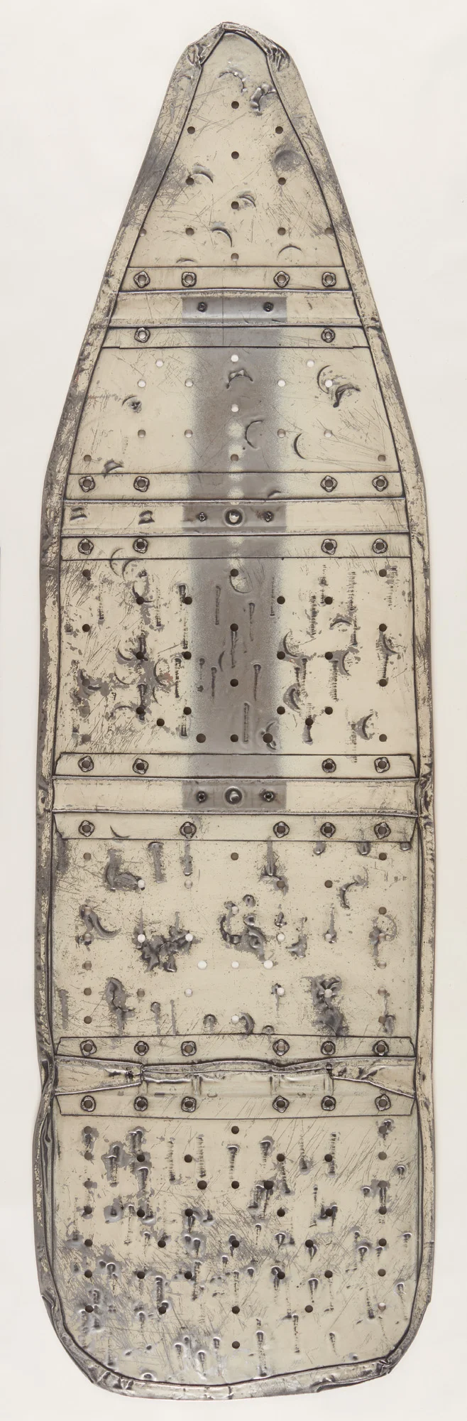    Ruth   (Ancillary) by Willie Cole 2012   Edition of 3 | Metal ironing board | 55 x 16 | 