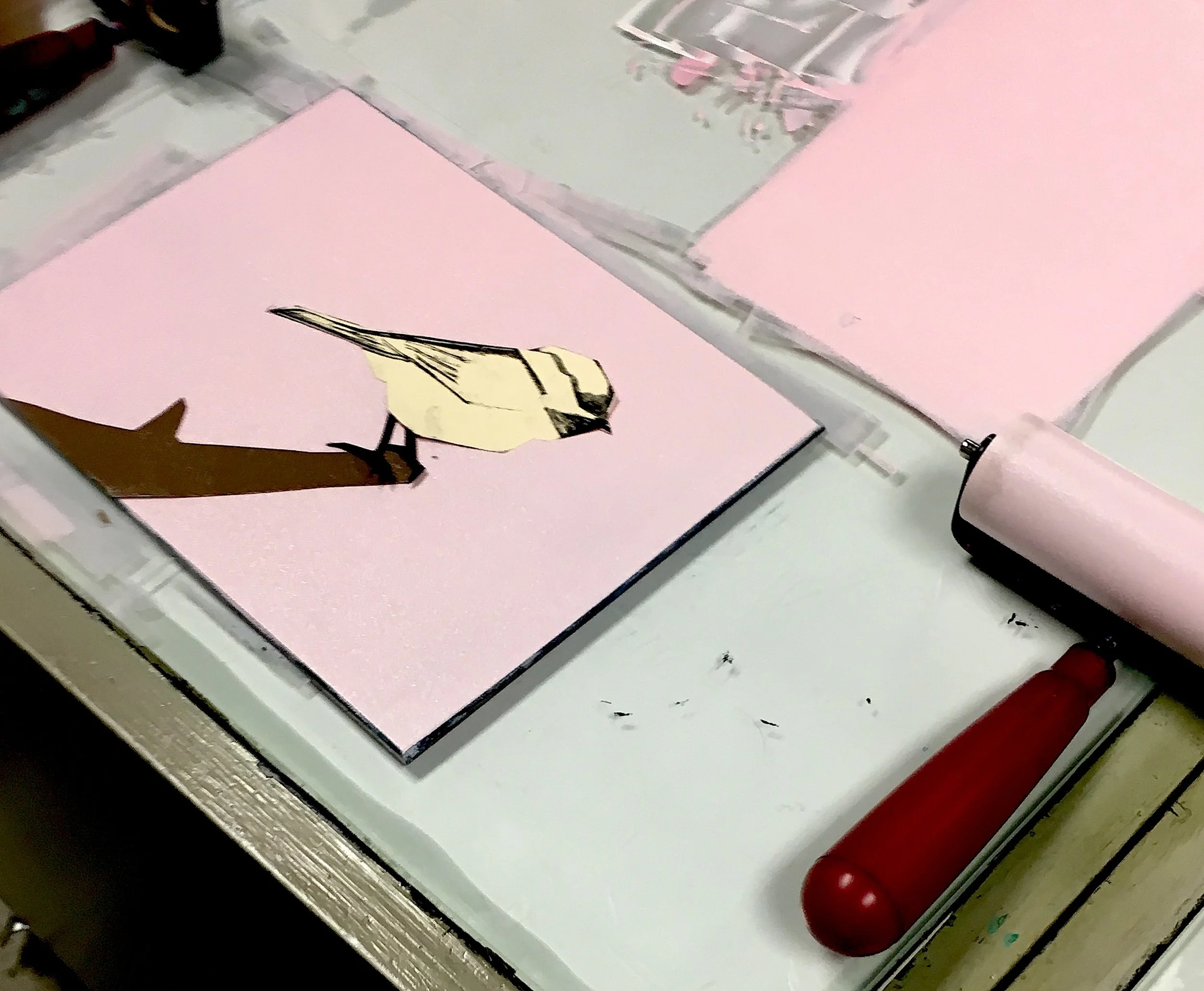 Sampler Session - October 3: Stencil Monoprint