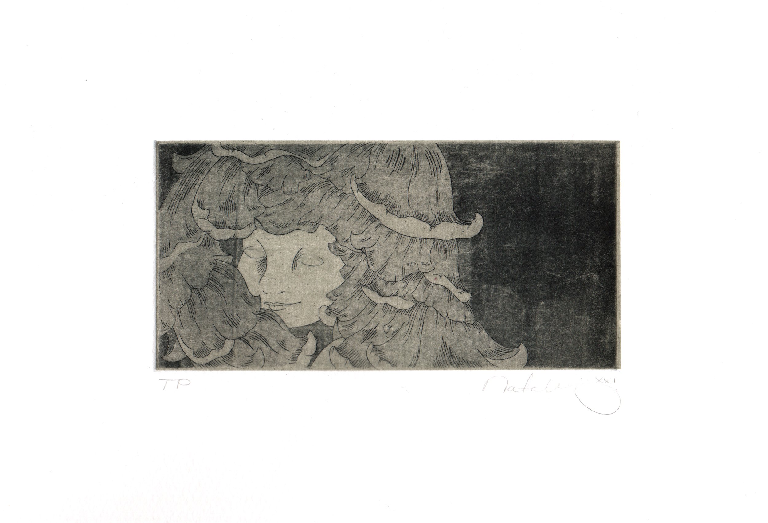  Natalie Wynings   Contented   Intaglio 