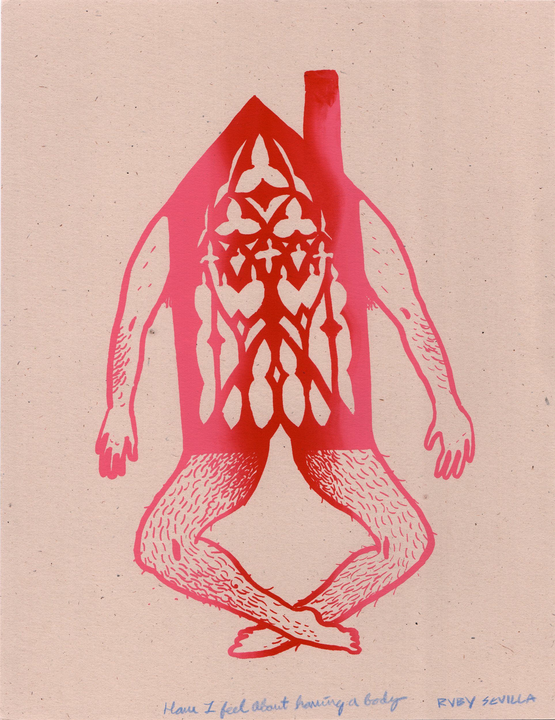  Ruby Sevilla   How I Feel About Having a Body   Screenprint 