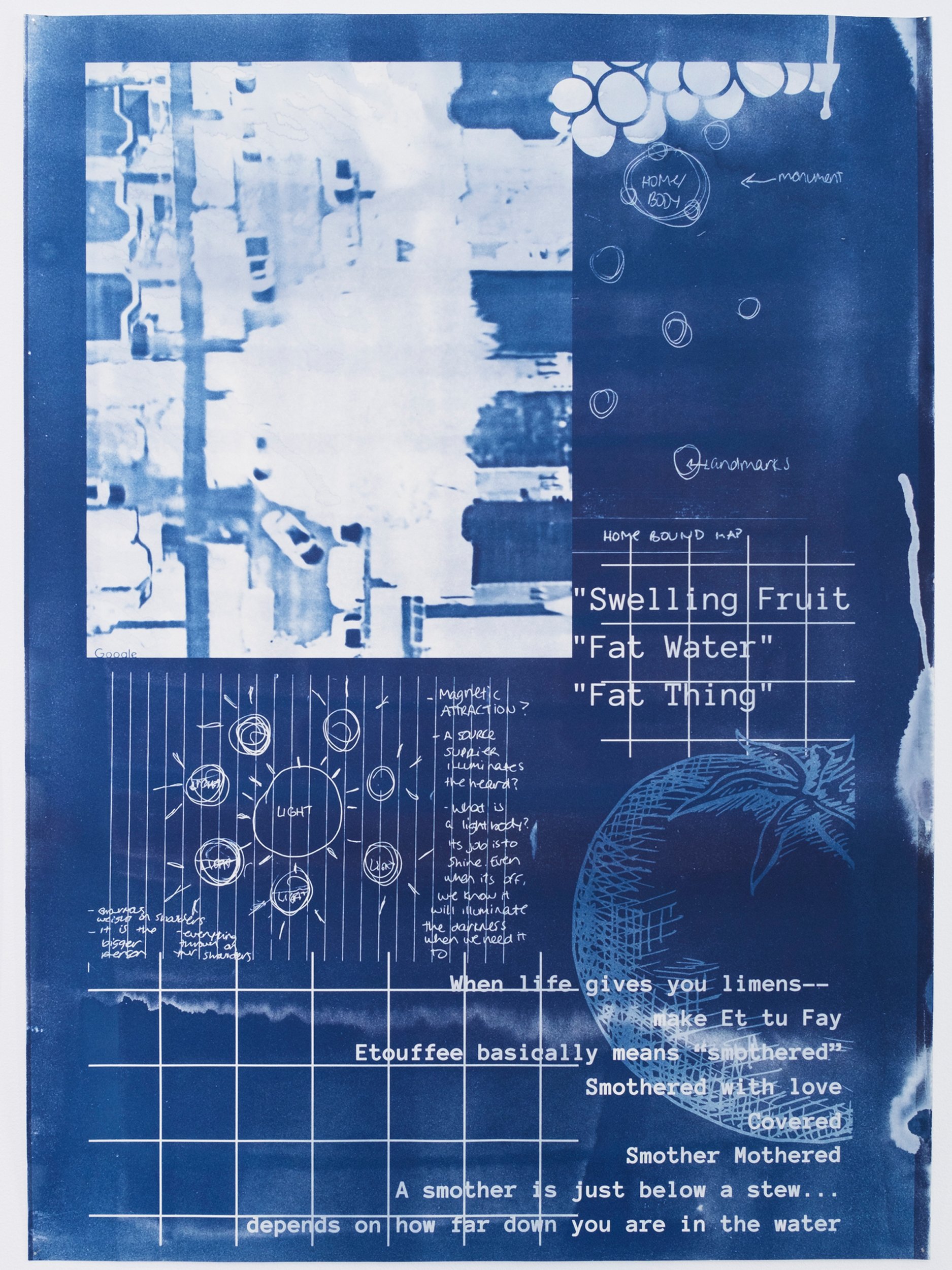  Jade Williams    When I Think of Home   Cyanotype 