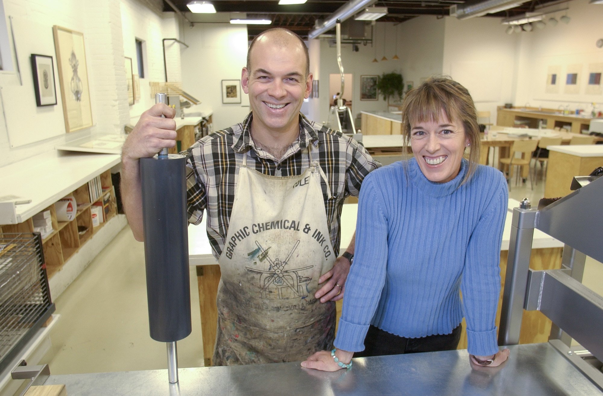 Highpoint Founders Cole and Carla in 2001, photo by Rich Ryan for the Southwest Journal, Published Nov 5th, 2001 