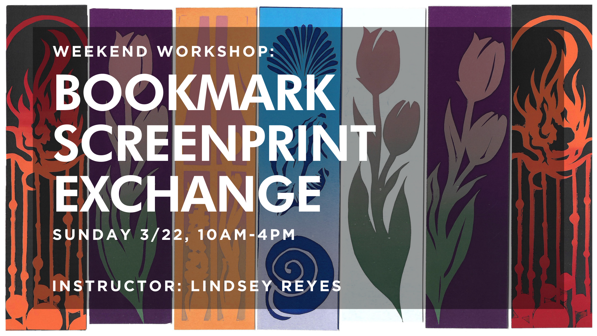 Weekend Workshop: Bookmark Screenprint Exchange
