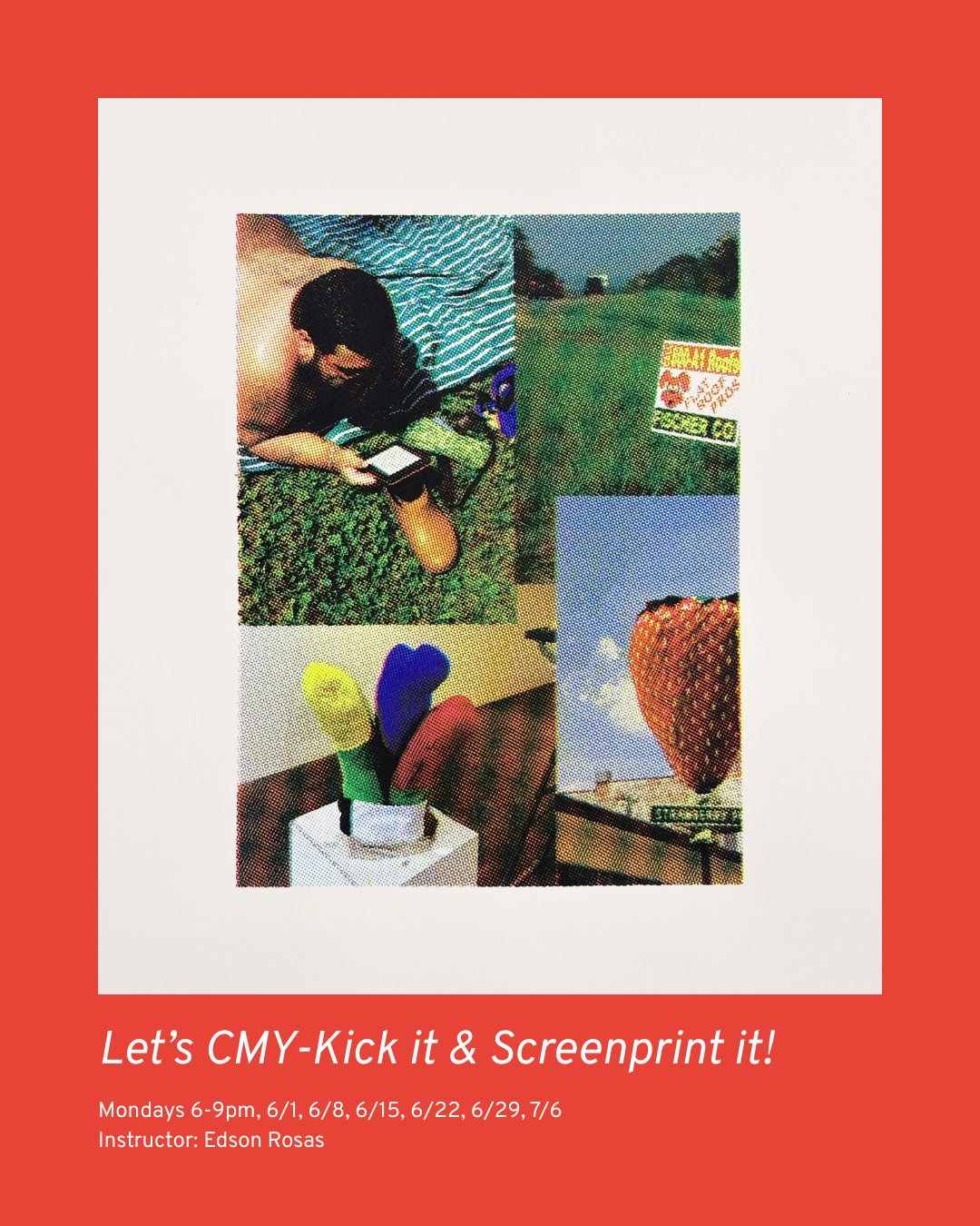 Multi-Session Workshop: Let's CMY-Kick It &amp; Screenprint it!