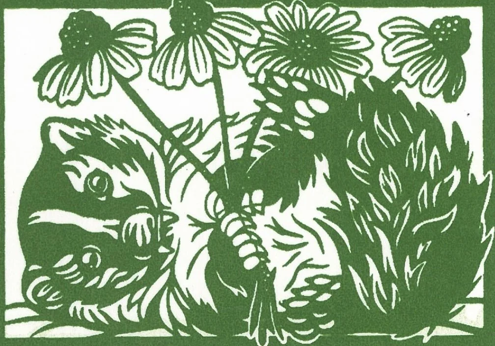 MiniScreenprint. Amilado press. LyndaGrafito.Badger.2025.JPEG