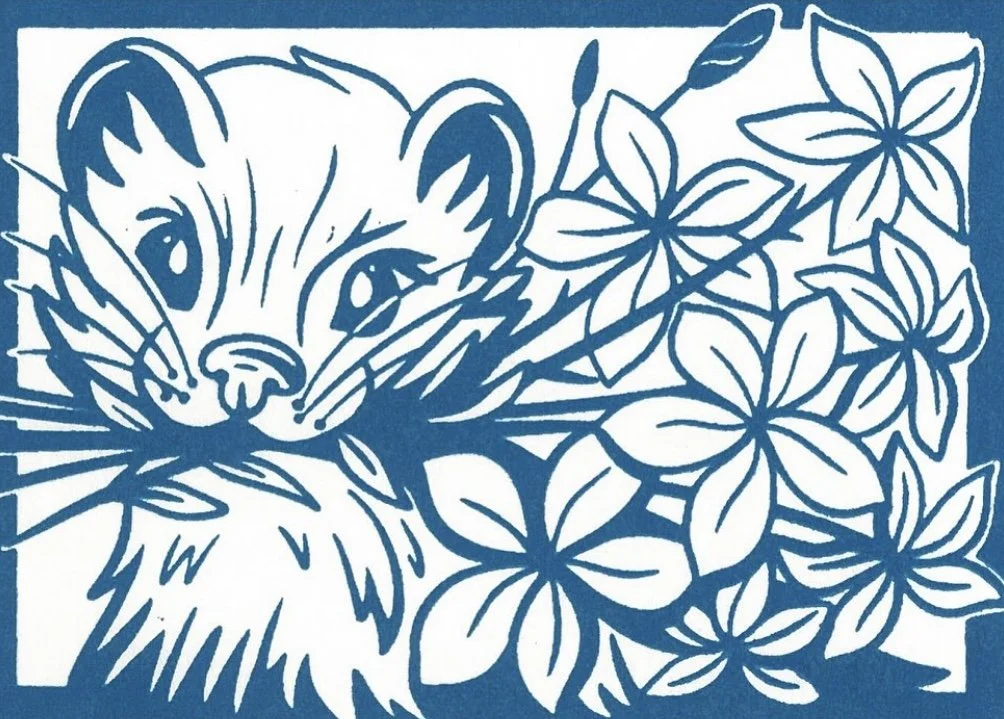 MiniScreenprint. AmiladoPress LyndaGrafito.Weasel .2025.JPEG