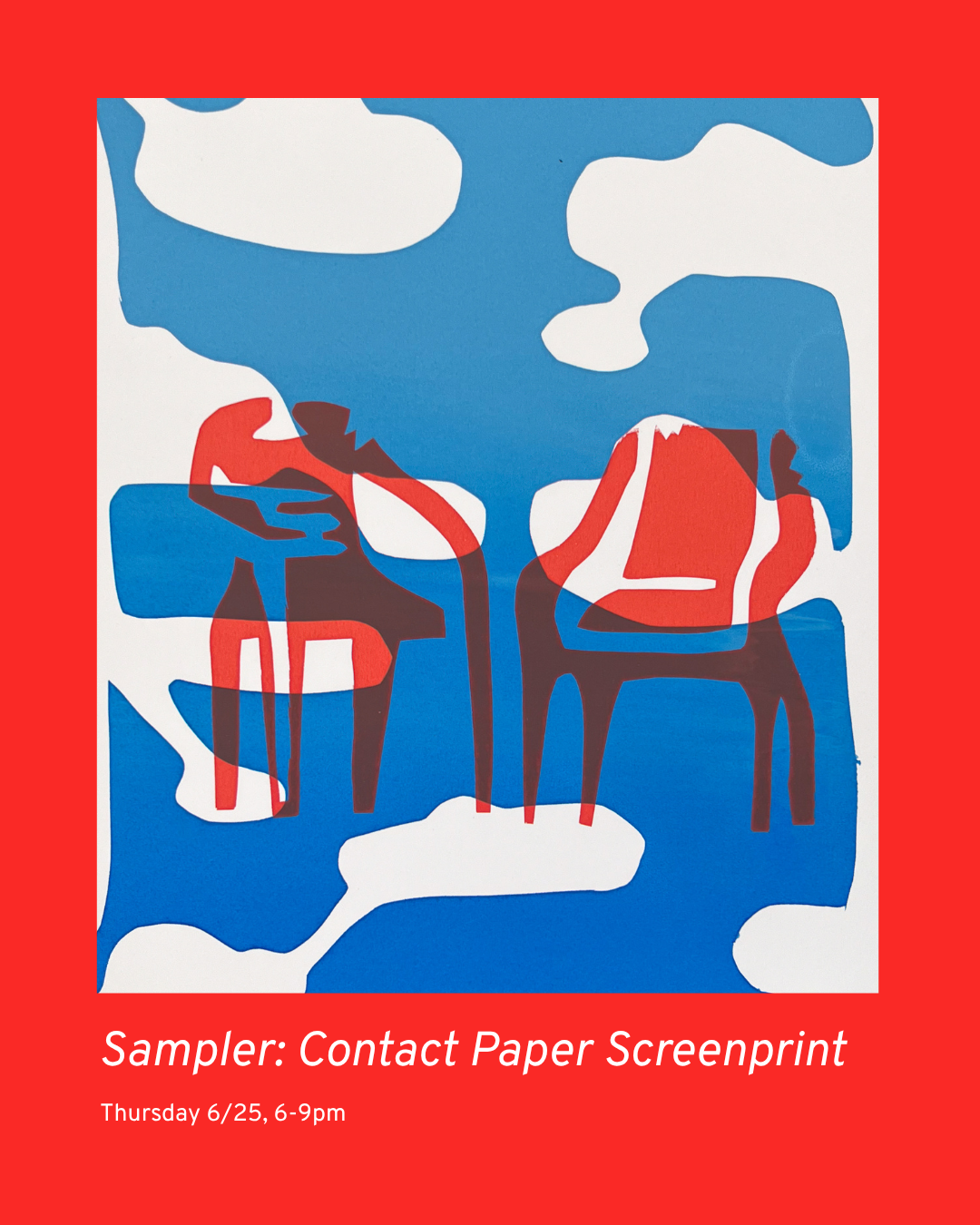 Sampler Session: Contact Paper Screenprint