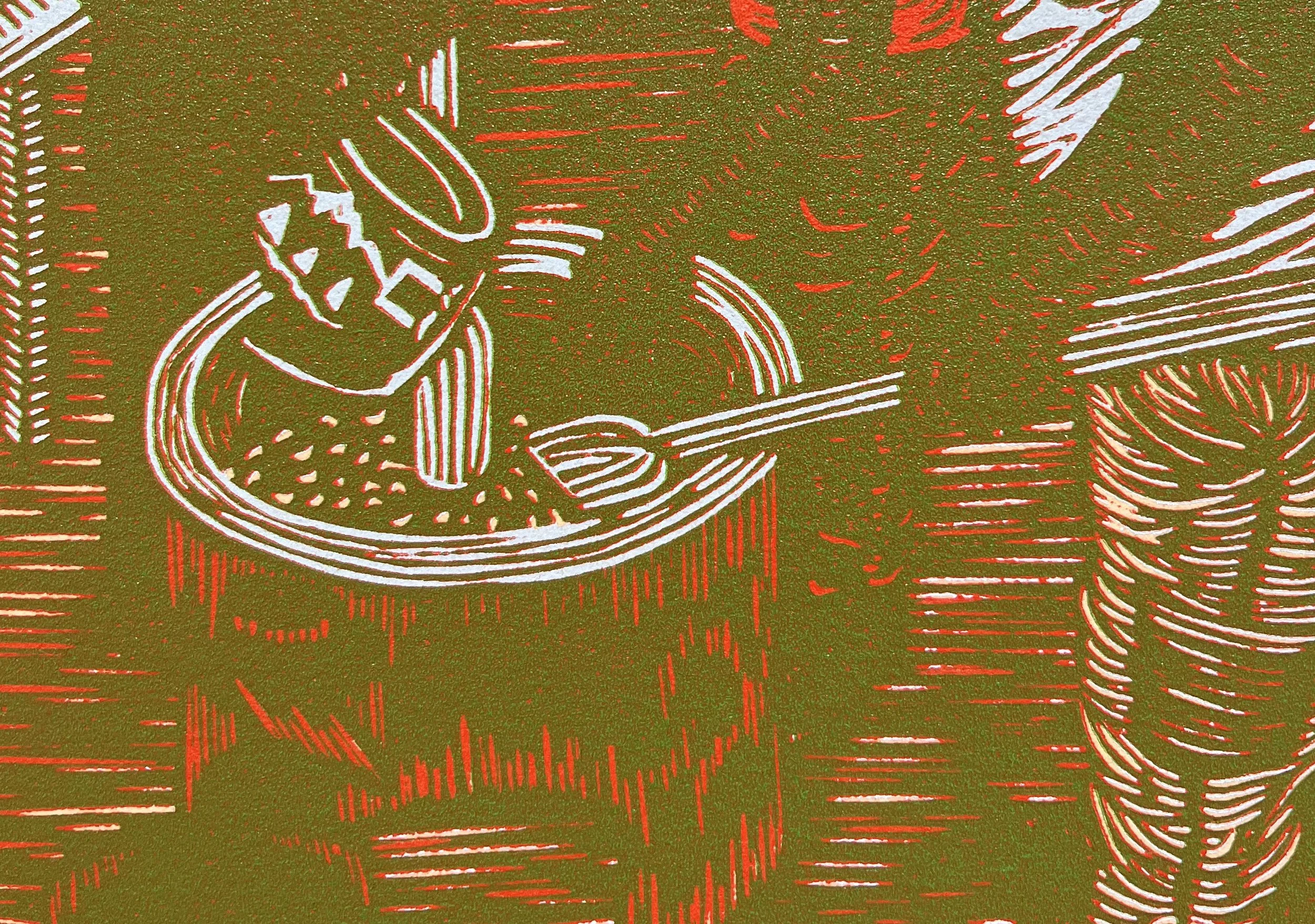  Gabi Estrada  untitled (detail)  linocut 
