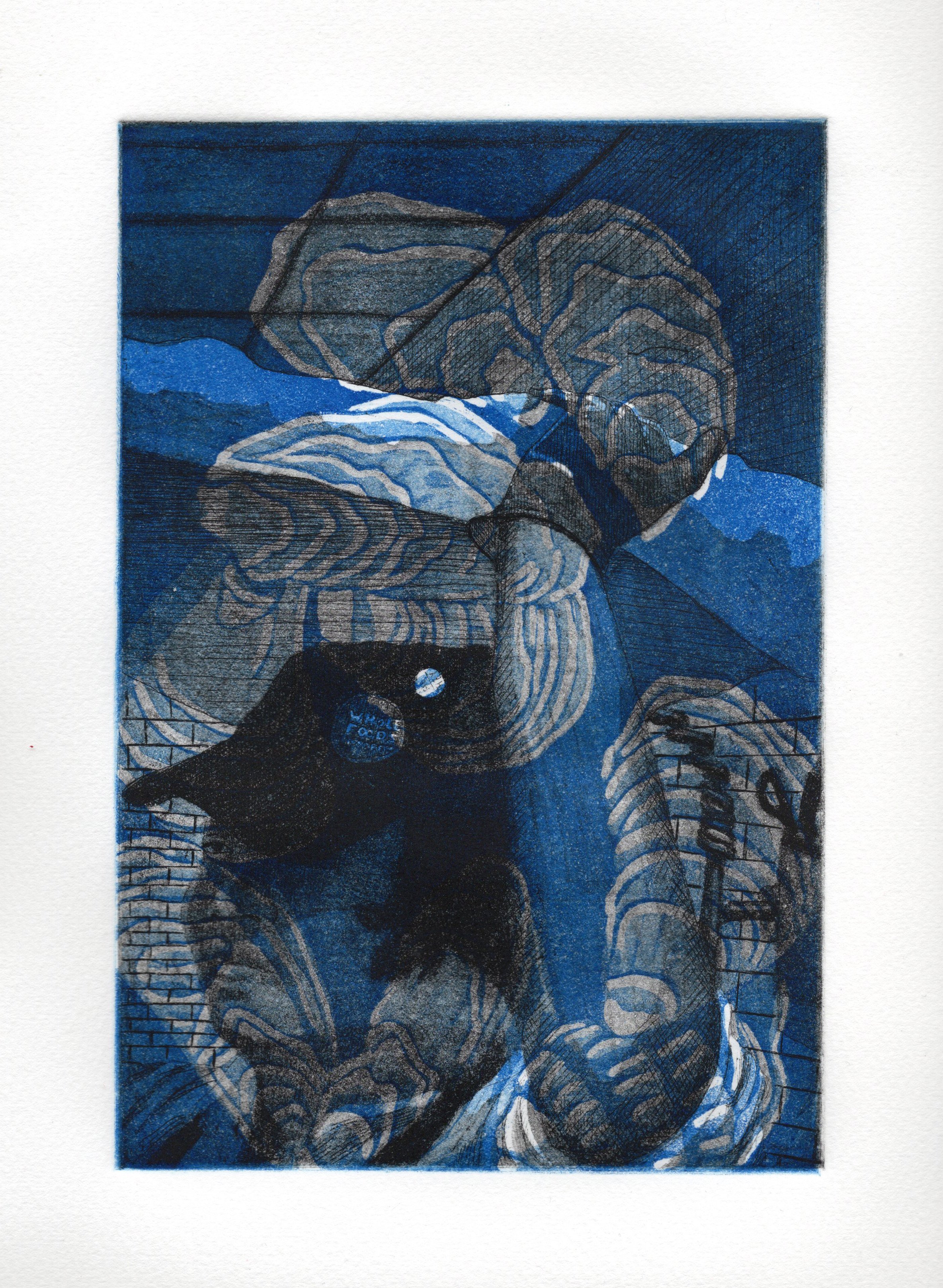  Dalton Carlson   Kovante (After Lisette Model)   intaglio 