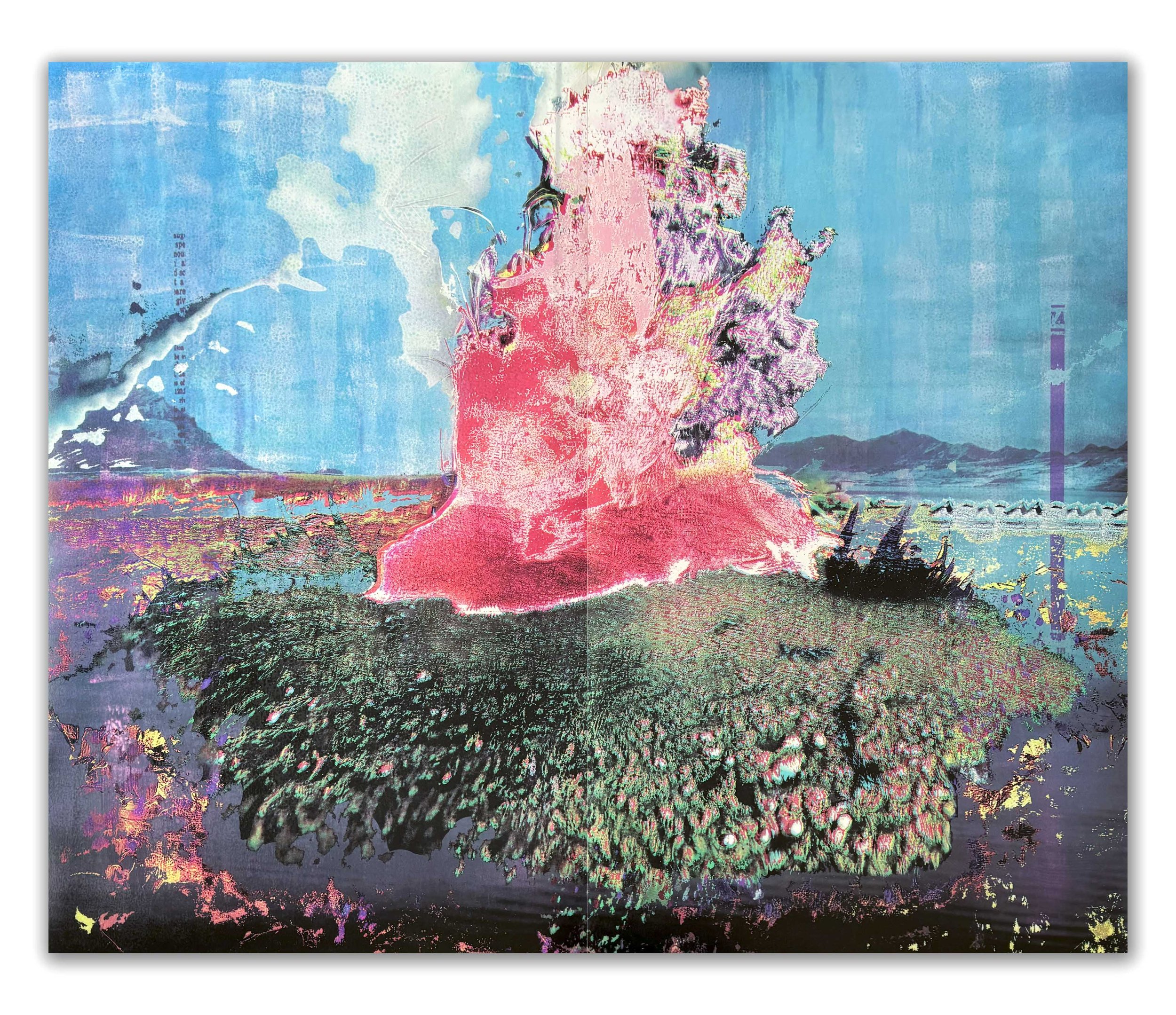  Horacio Devoto   Burning Desert #1 , 2024  Screenprint  36 x 44” 