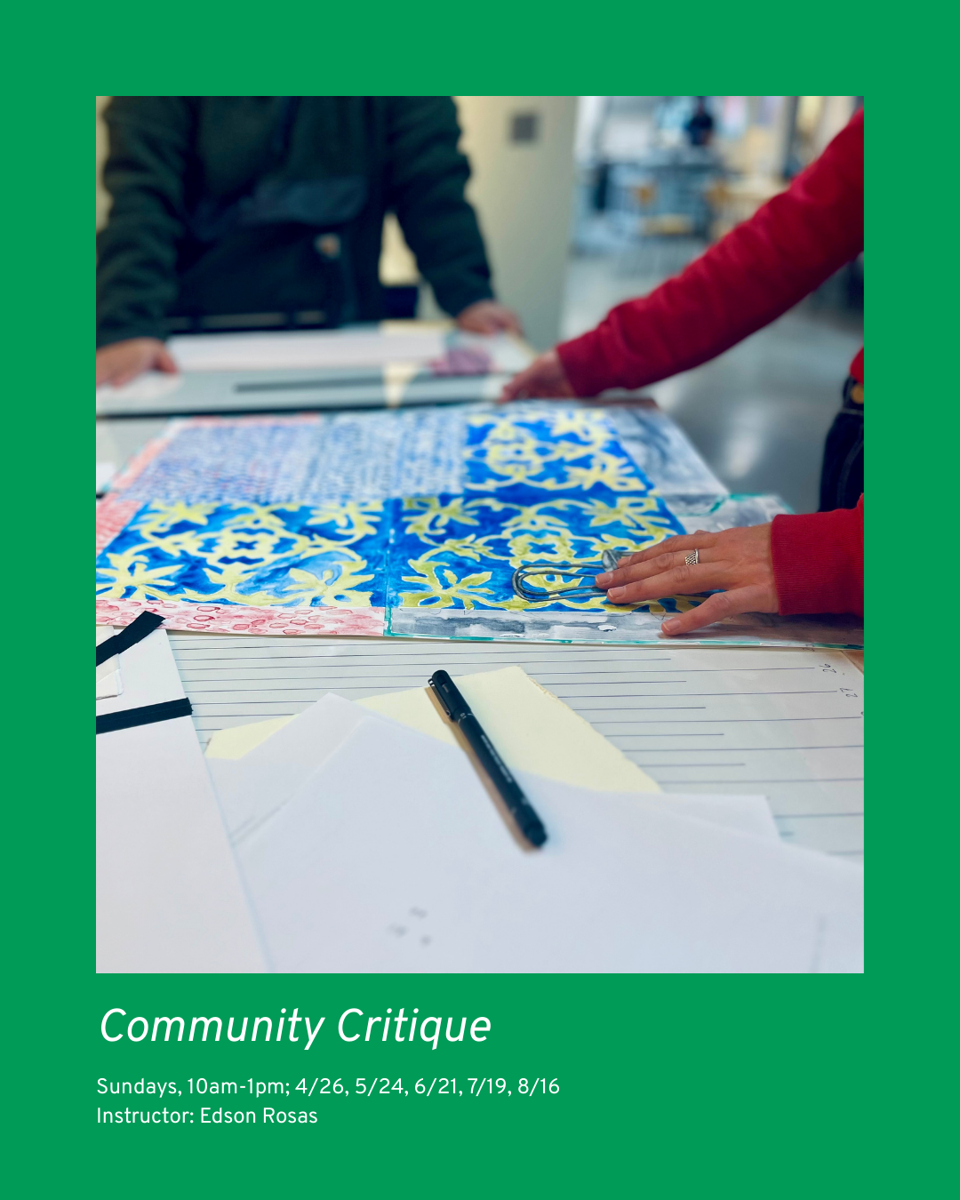 Community Critique (Spring/Summer 2026)