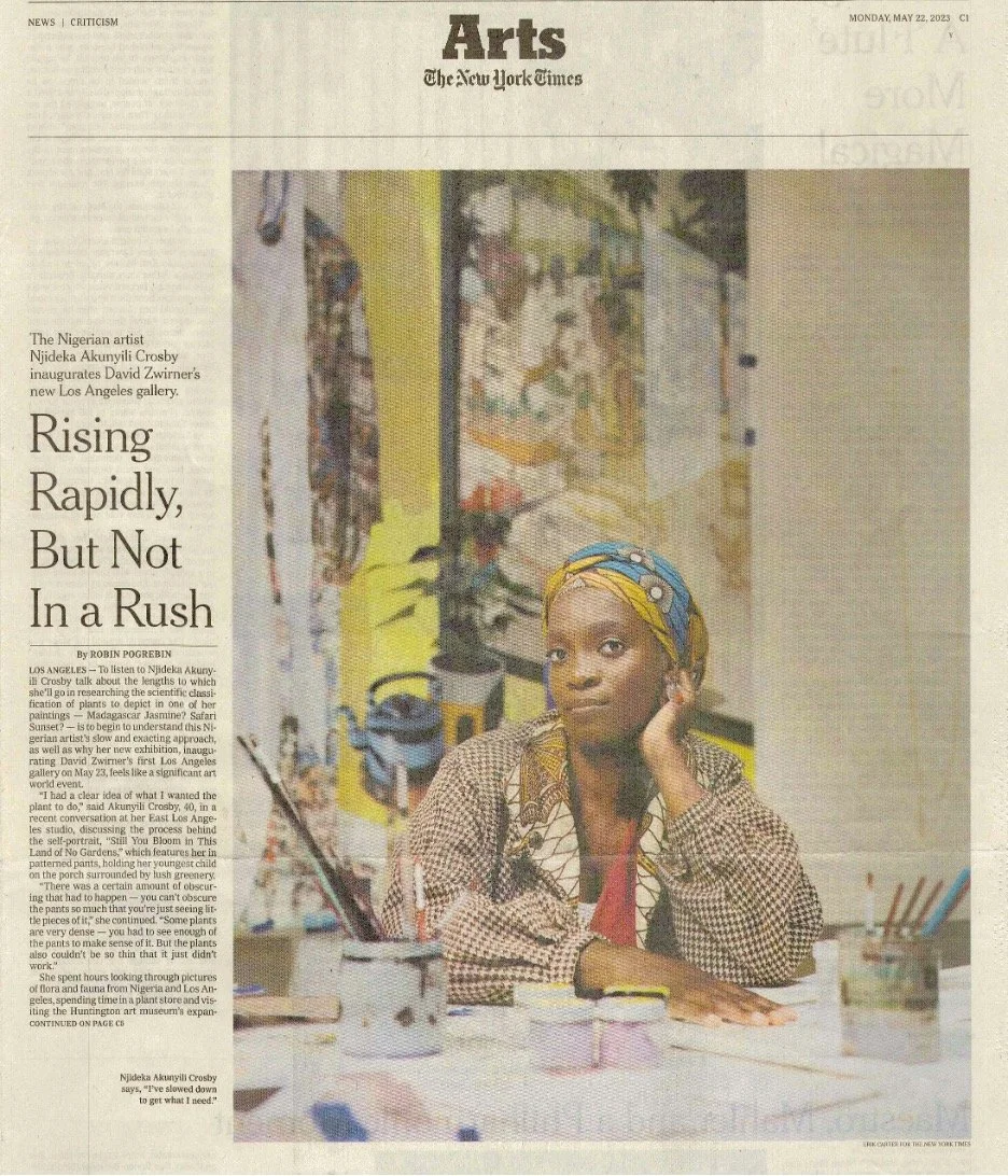 Njideka Akunyili Crosby Featured in New York Times — Highpoint Center ...
