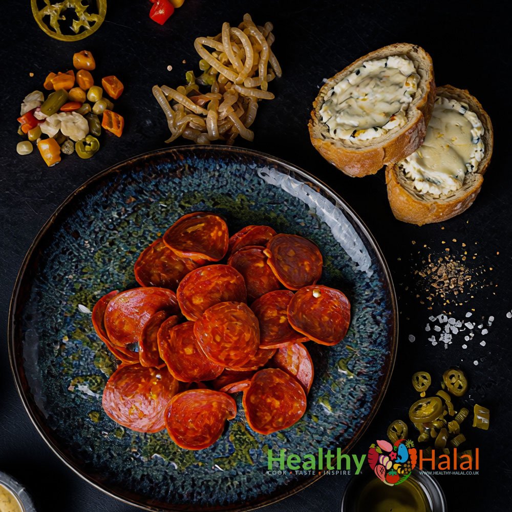 Premium Sliced Beef Pepperoni Healthy Halal