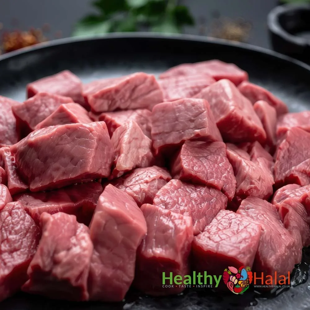 Boneless Diced Rose Veal - Healthy Halal