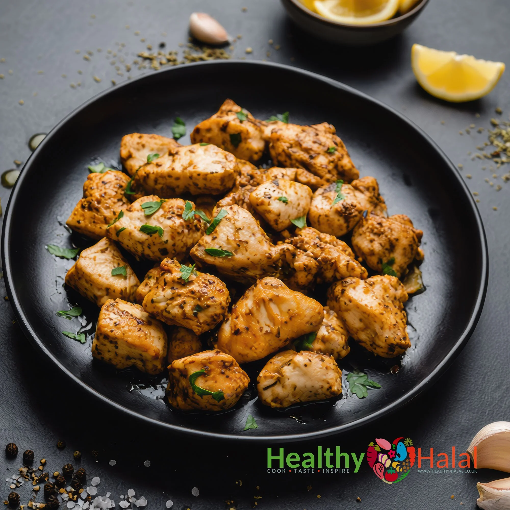Classic Italian Chicken Breast Cubes - Healthy Halal