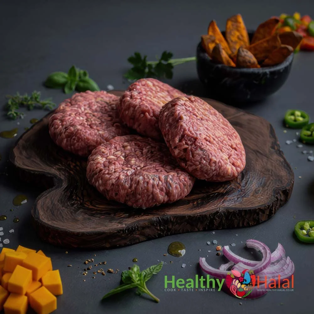 Gluten Free Hand Made Gourmet Lamb Burgers - Healthy Halal
