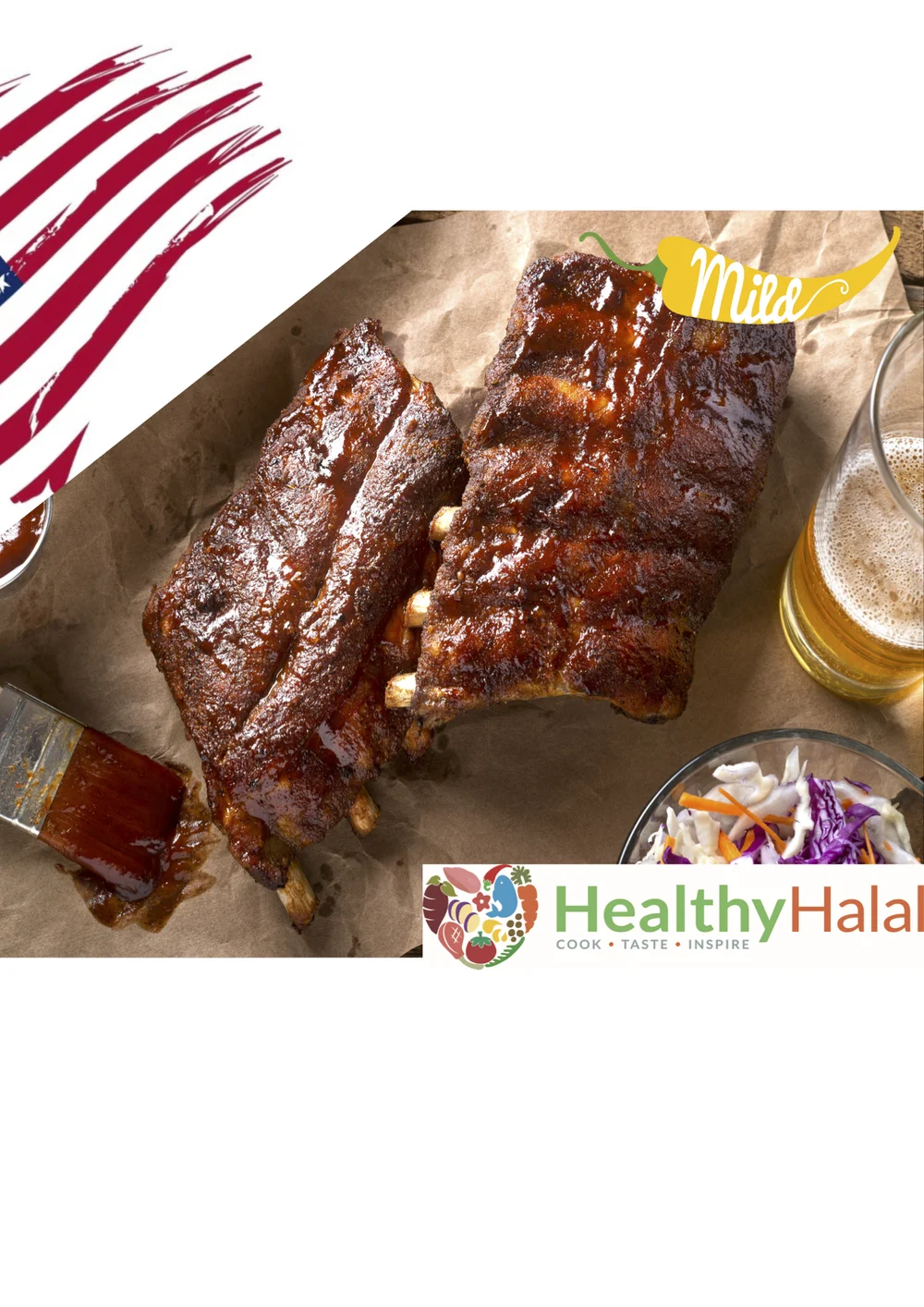 Juicy Sticky American Inspired BBQ Ribs — Healthy-Halal Online