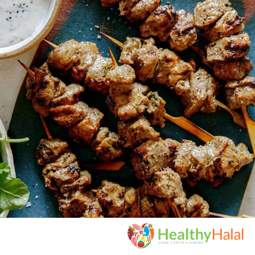 Chilli Rosemary Herbed Halal Lamb Skewers — Healthy-Halal