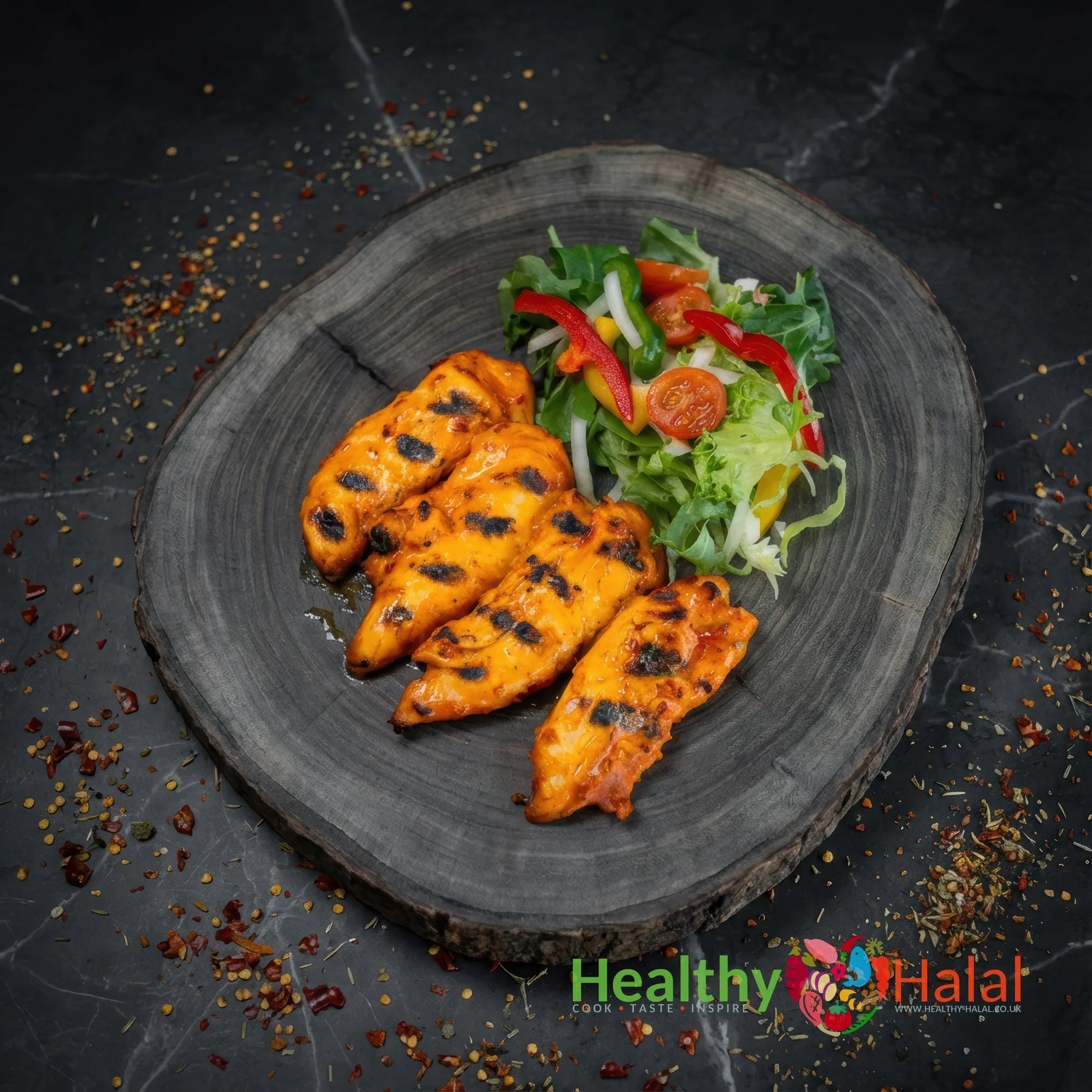 3kg Peri Peri Chicken Breast Strips - Healthy Halal