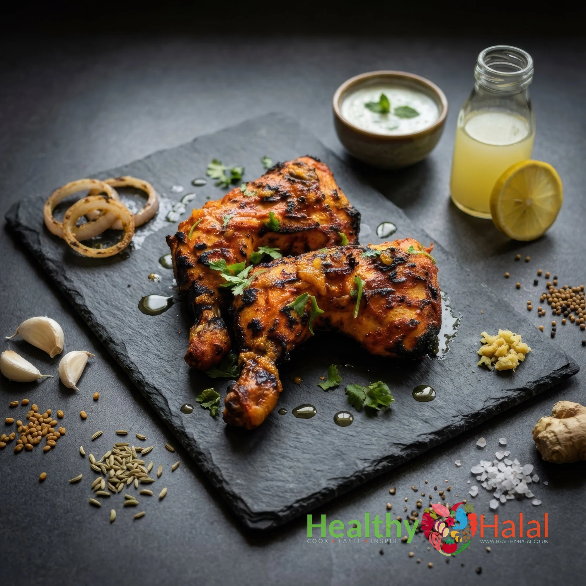 Achari Chicken Legs - Healthy Halal