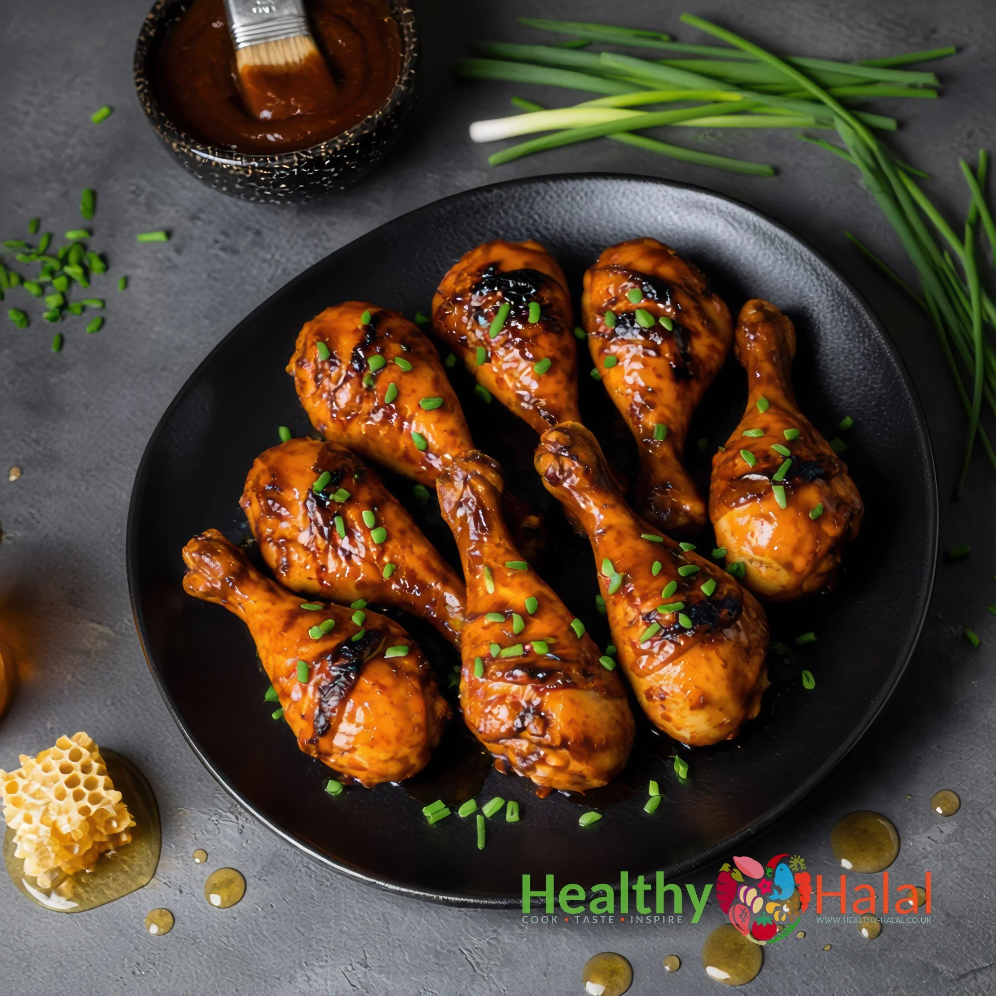 Lusiana Sticky BBQ Chicken Drumsticks - Healthy Halal