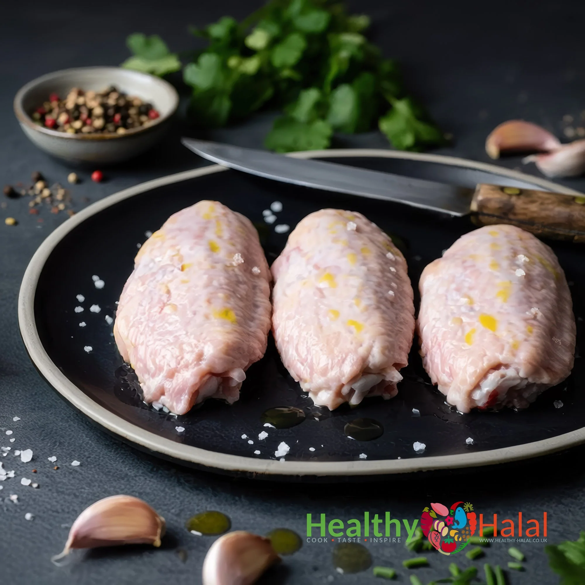 Halal Fresh Turkey Mid Wings - Healthy Halal