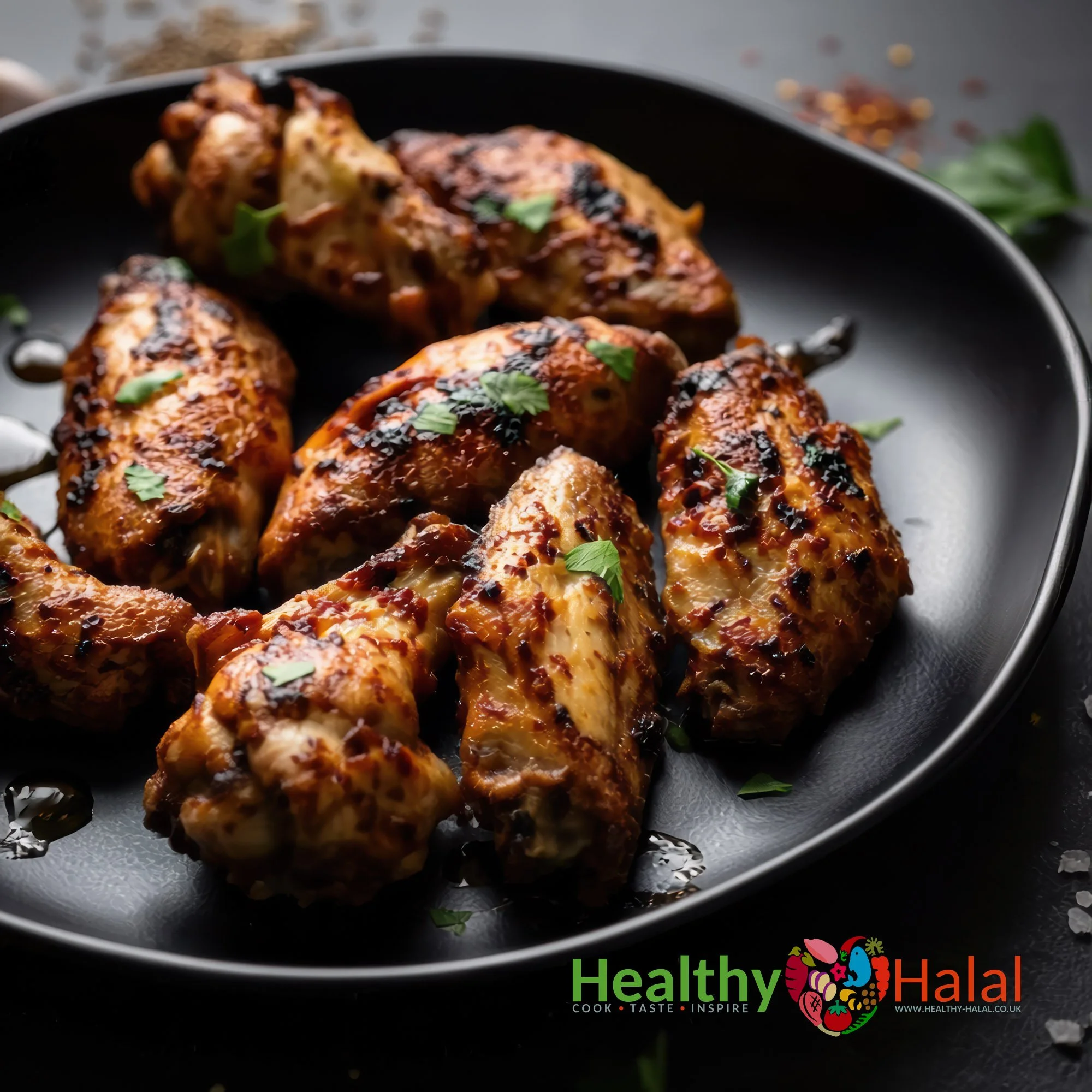 Algerian Herb Chicken Wings - Healthy Halal