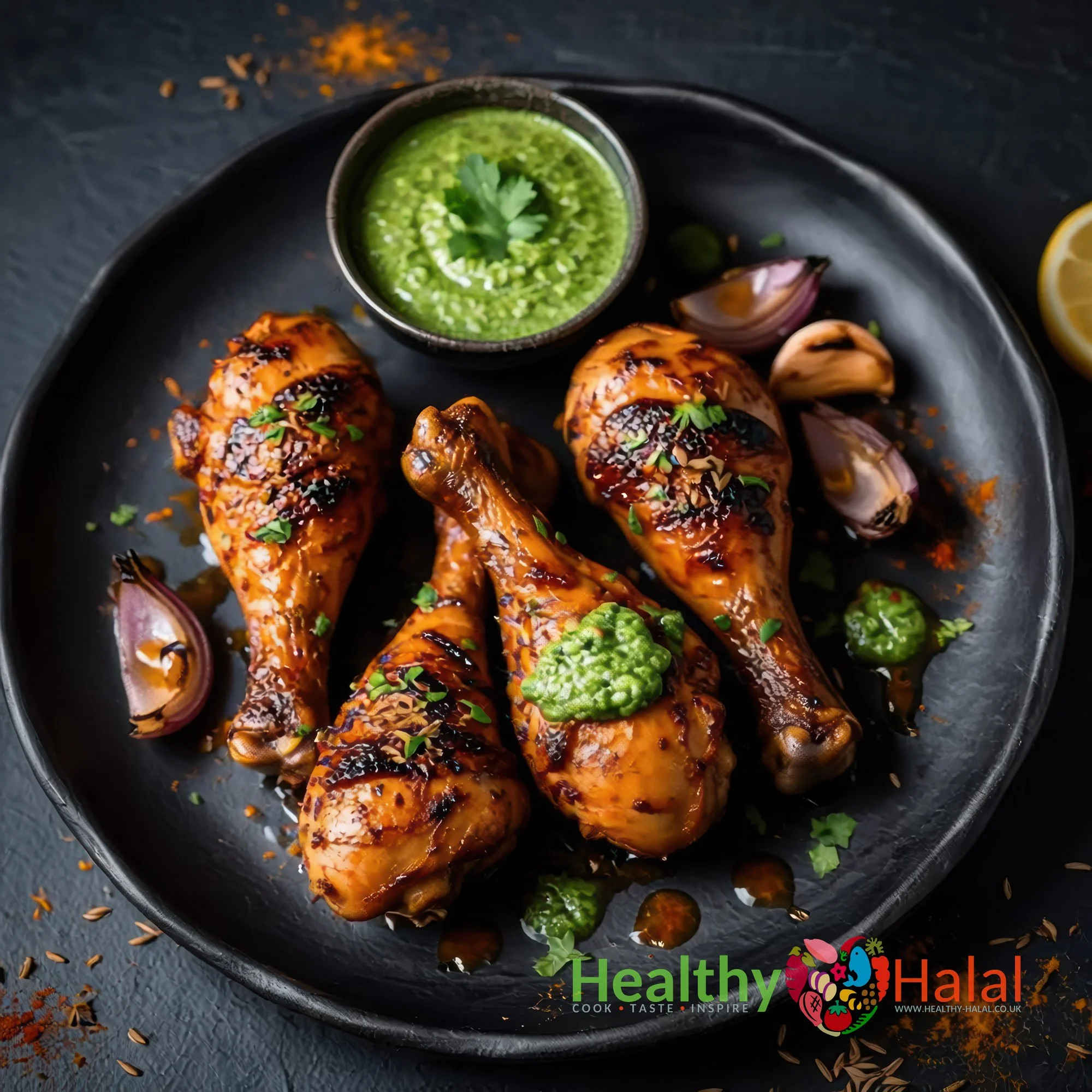 Brazilian Burst Chicken Legs - Healthy Halal