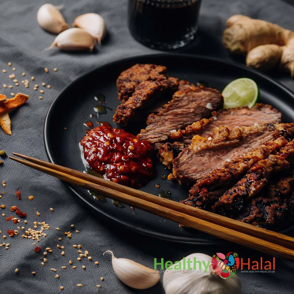 Japanese BBQ Togarashi Beef Frying Steaks - Healthy Halal
