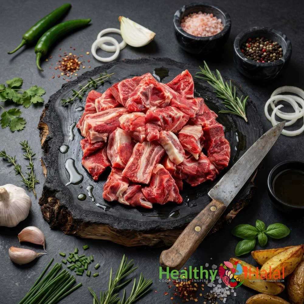 Mix Diced Beef (Bone-in) - Healthy Halal