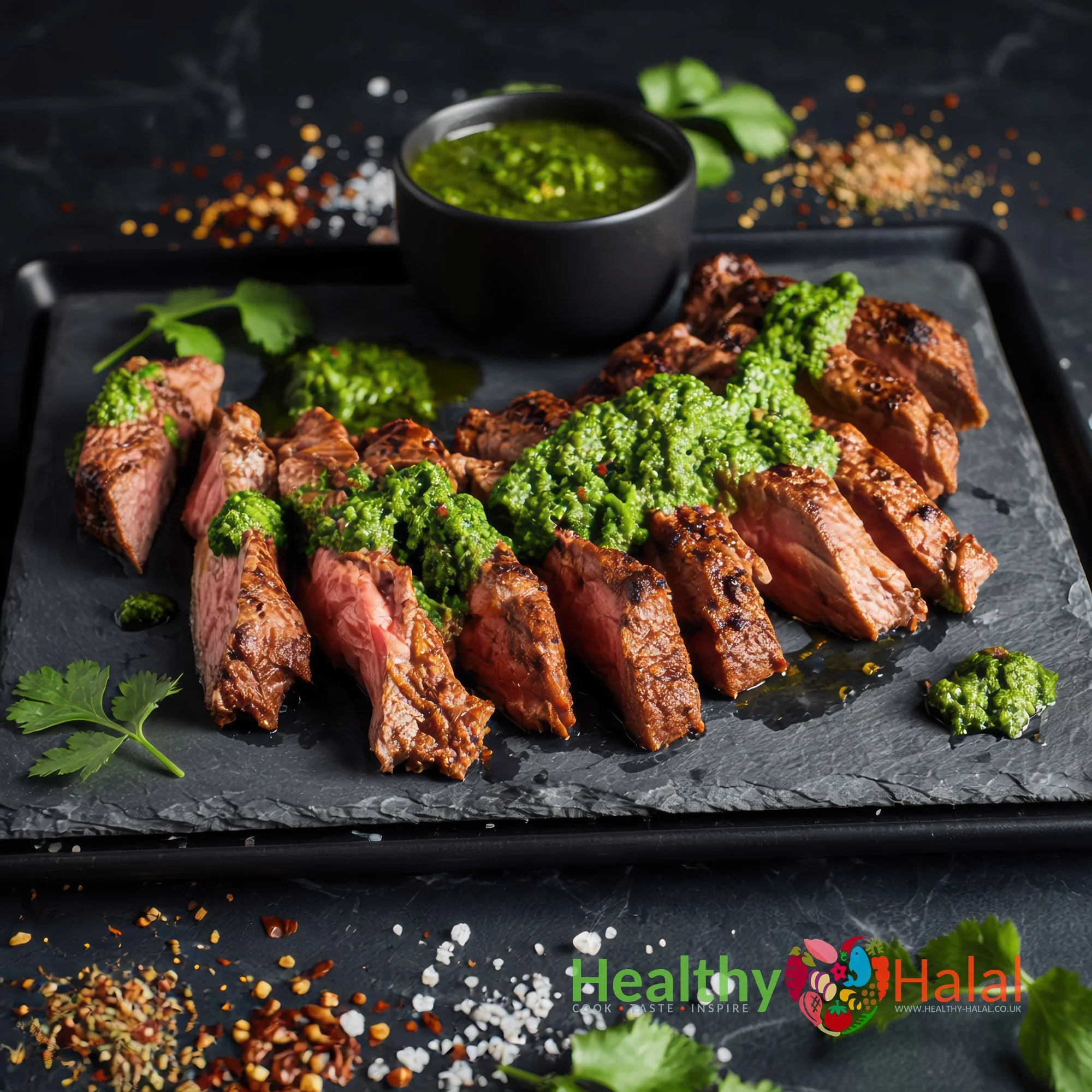 Chimichurri Beef Strips Stir-Fry - Healthy Halal