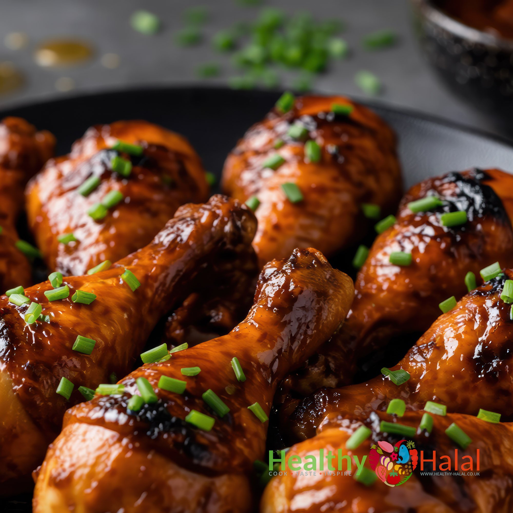 Lusiana Sticky BBQ Chicken Drumsticks - Healthy Halal