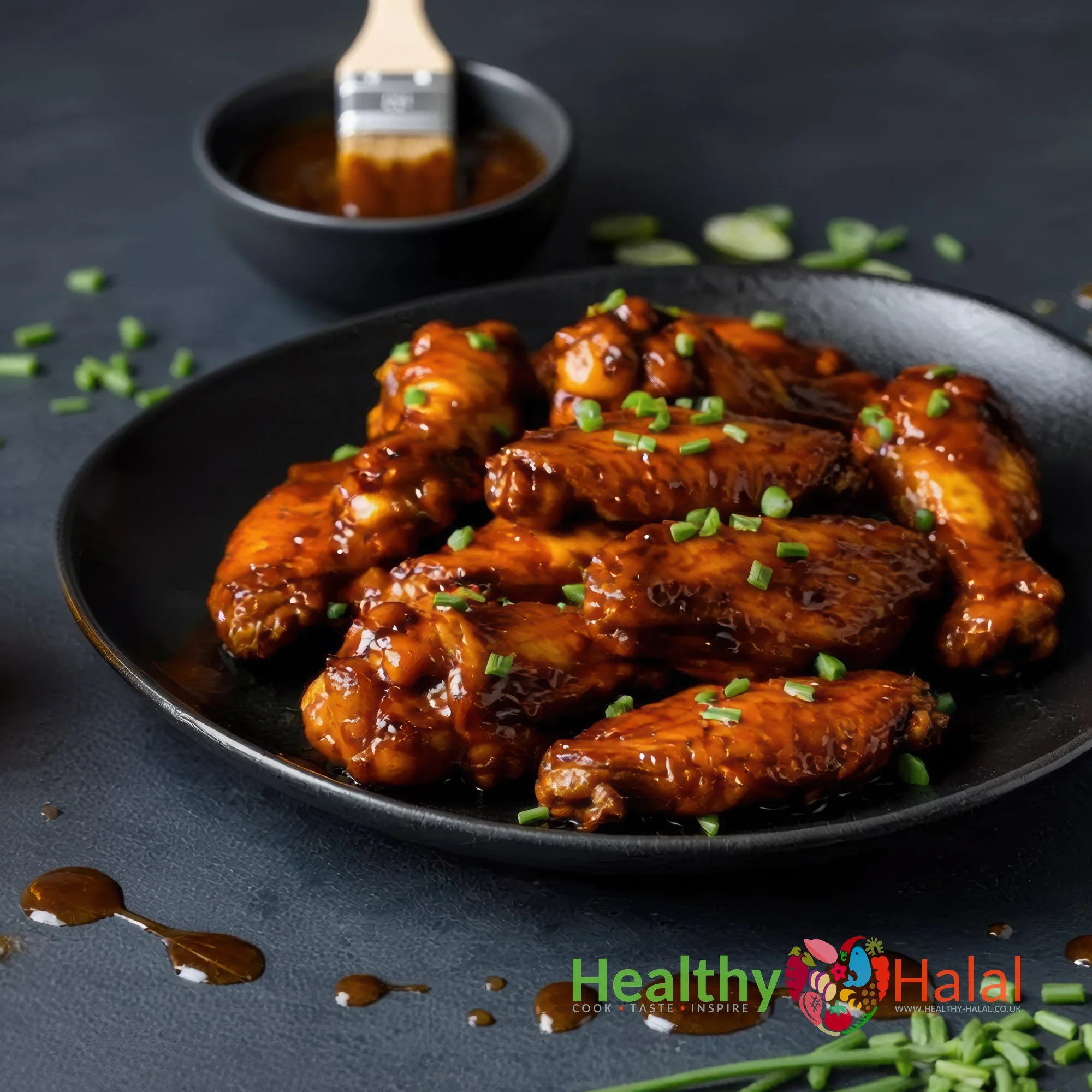 Lusiana Sticky BBQ Chicken Wings - Healthy Halal