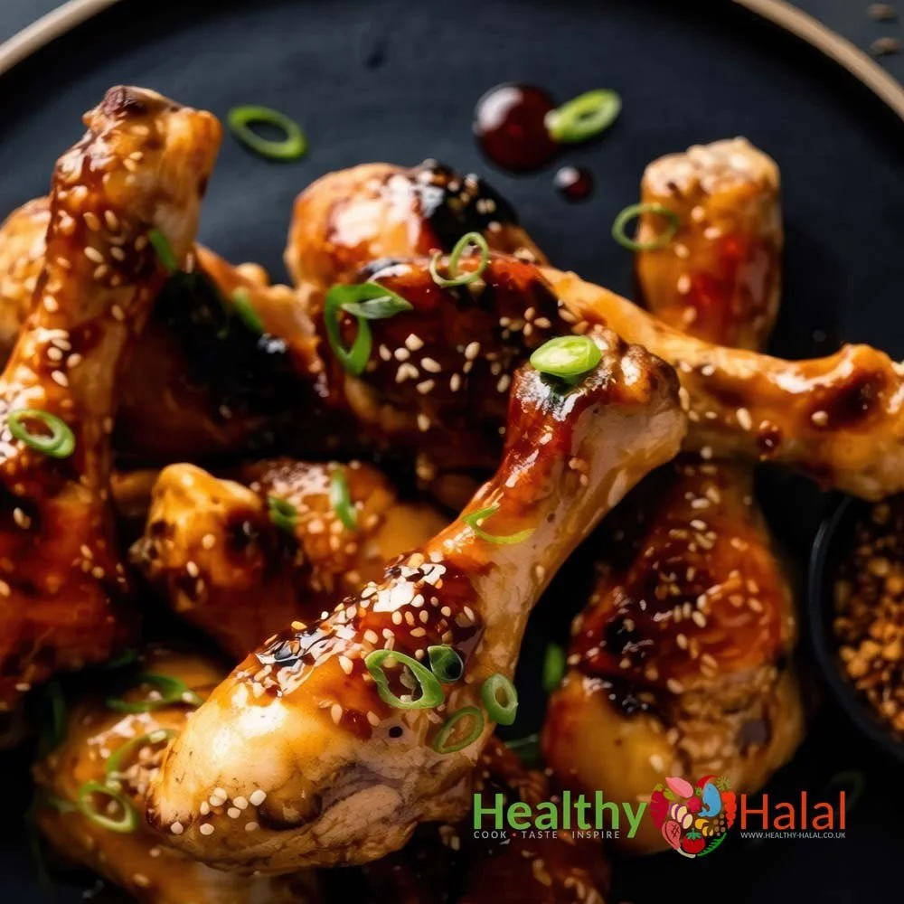 Chicken Drumsticks with Aromatic Thai Glaze - Healthy Halal