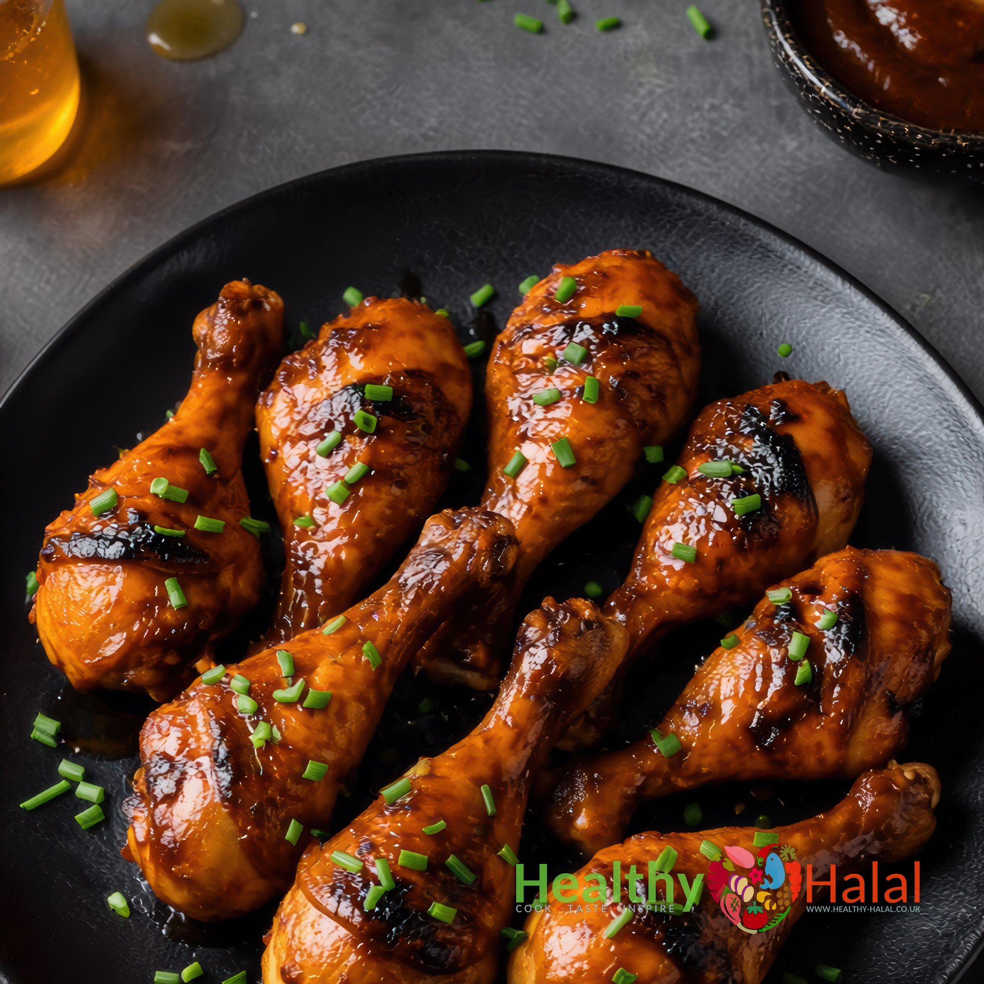 Lusiana Sticky BBQ Chicken Drumsticks - Healthy Halal