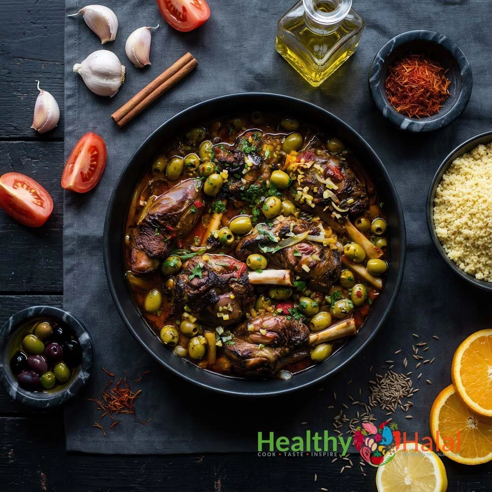 Moroccan Spiced Tender Mutton Shanks