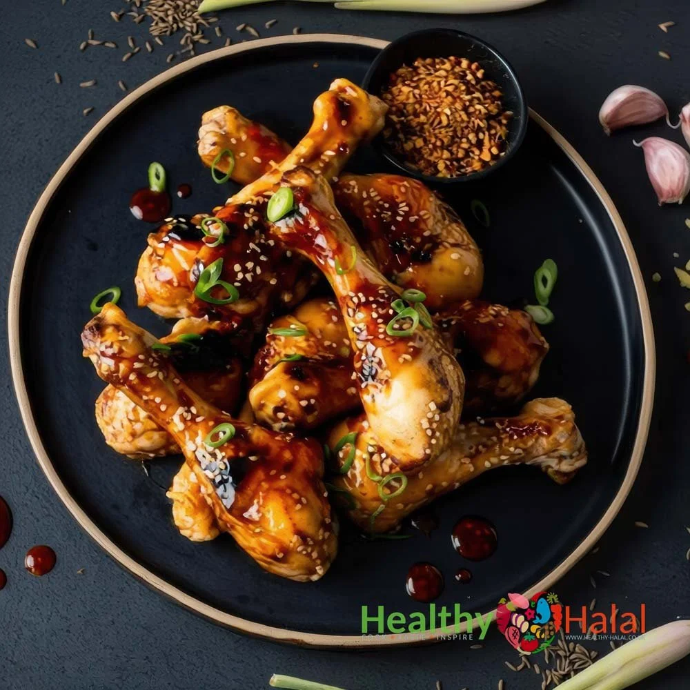Chicken Drumsticks with Aromatic Thai Glaze - Healthy Halal