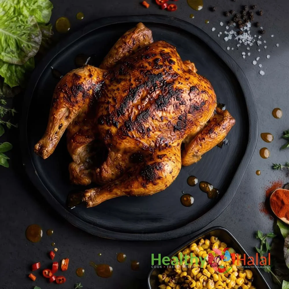 Whole Chicken with Cajun Glaze - Healthy Halal