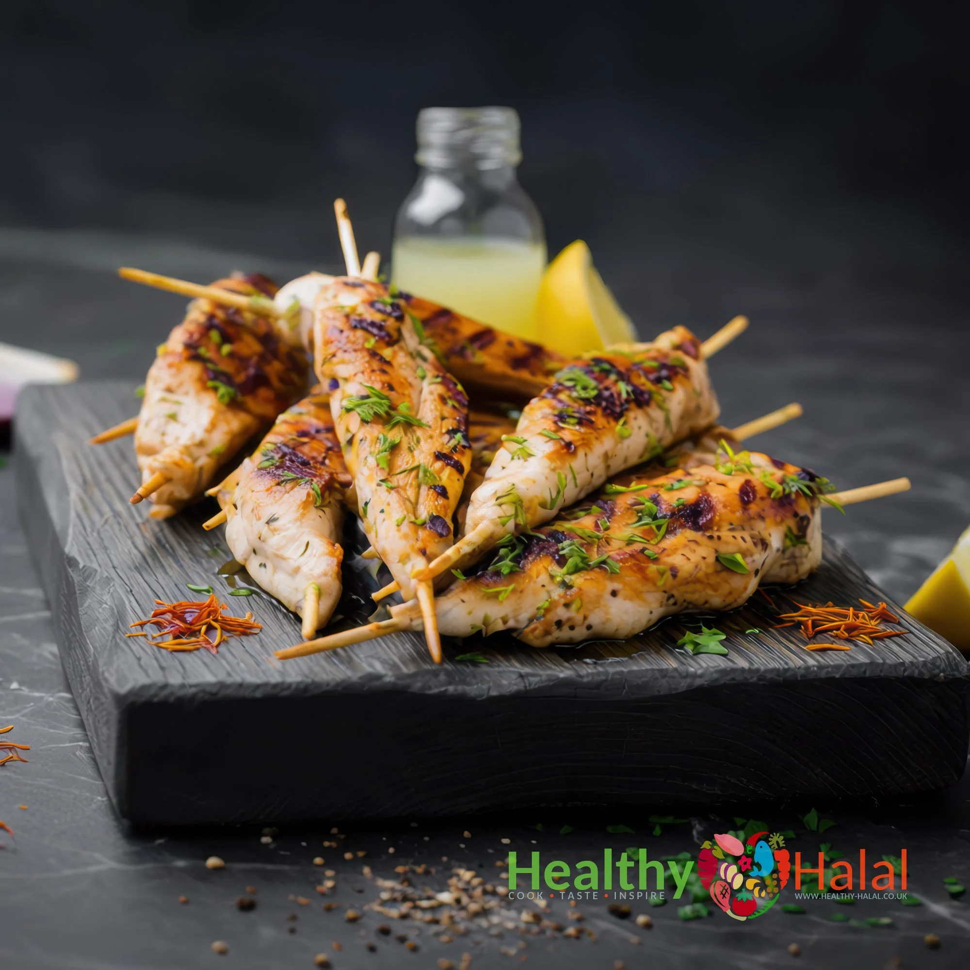 Persian Inspired Chicken Skewers - Healthy Halal