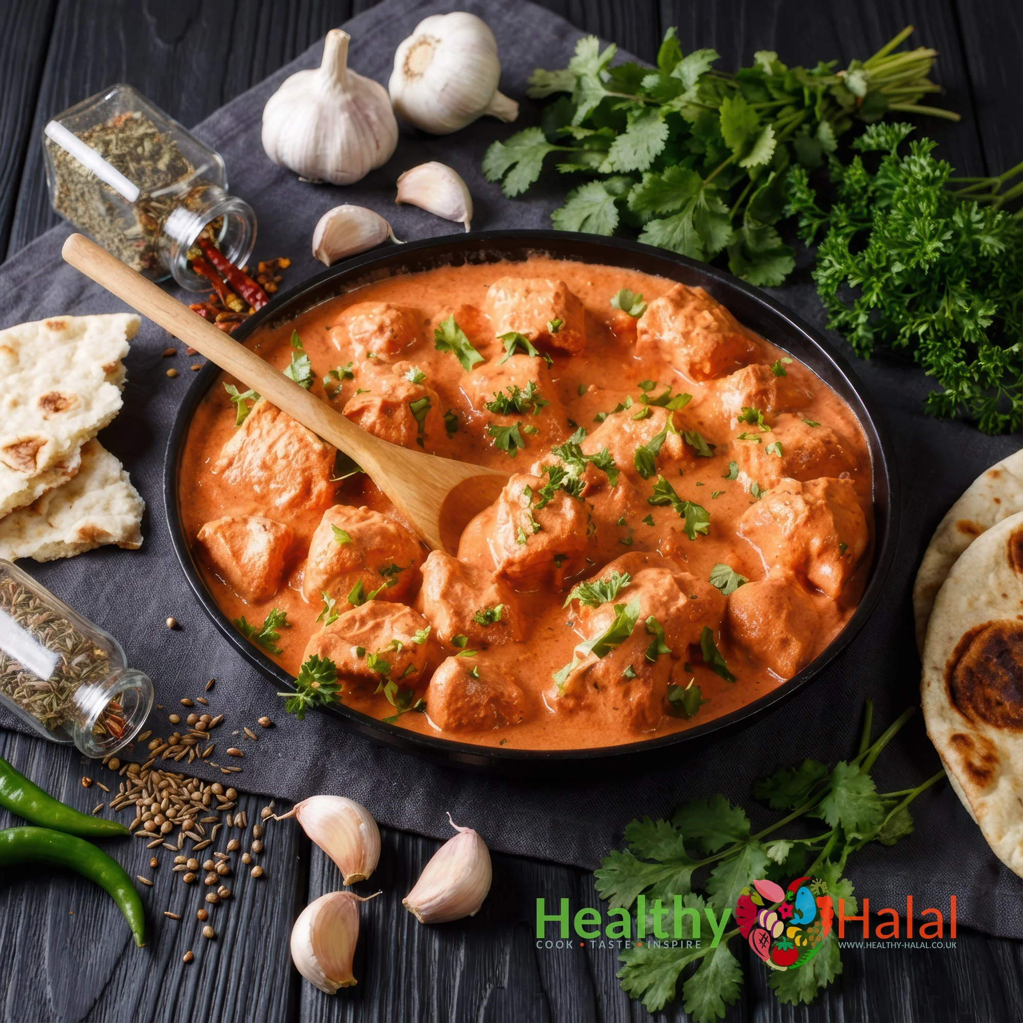 Indian Inspired Creamy Chicken Tikka - Healthy Halal