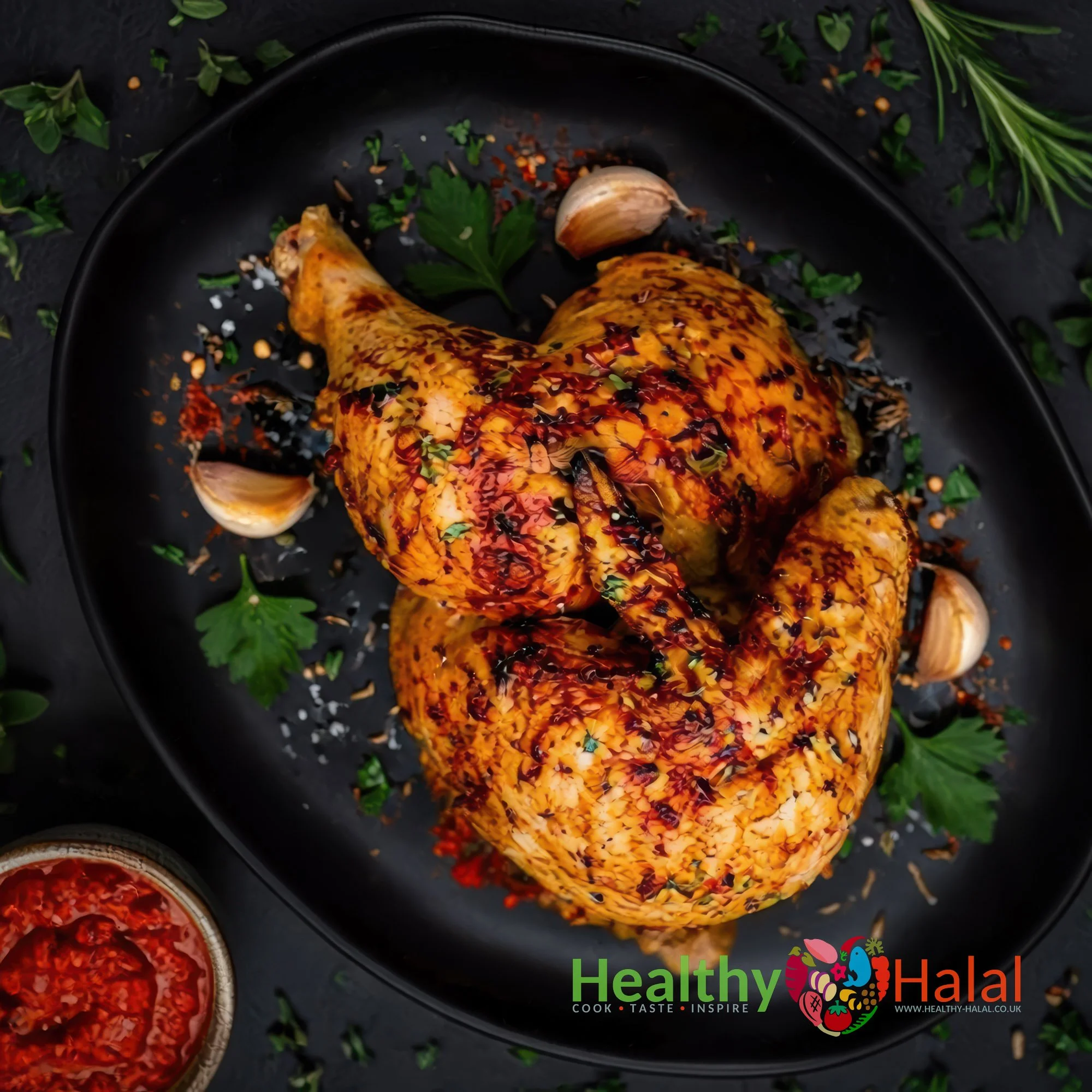 Algerian Herb Half Chicken - Healthy Halal
