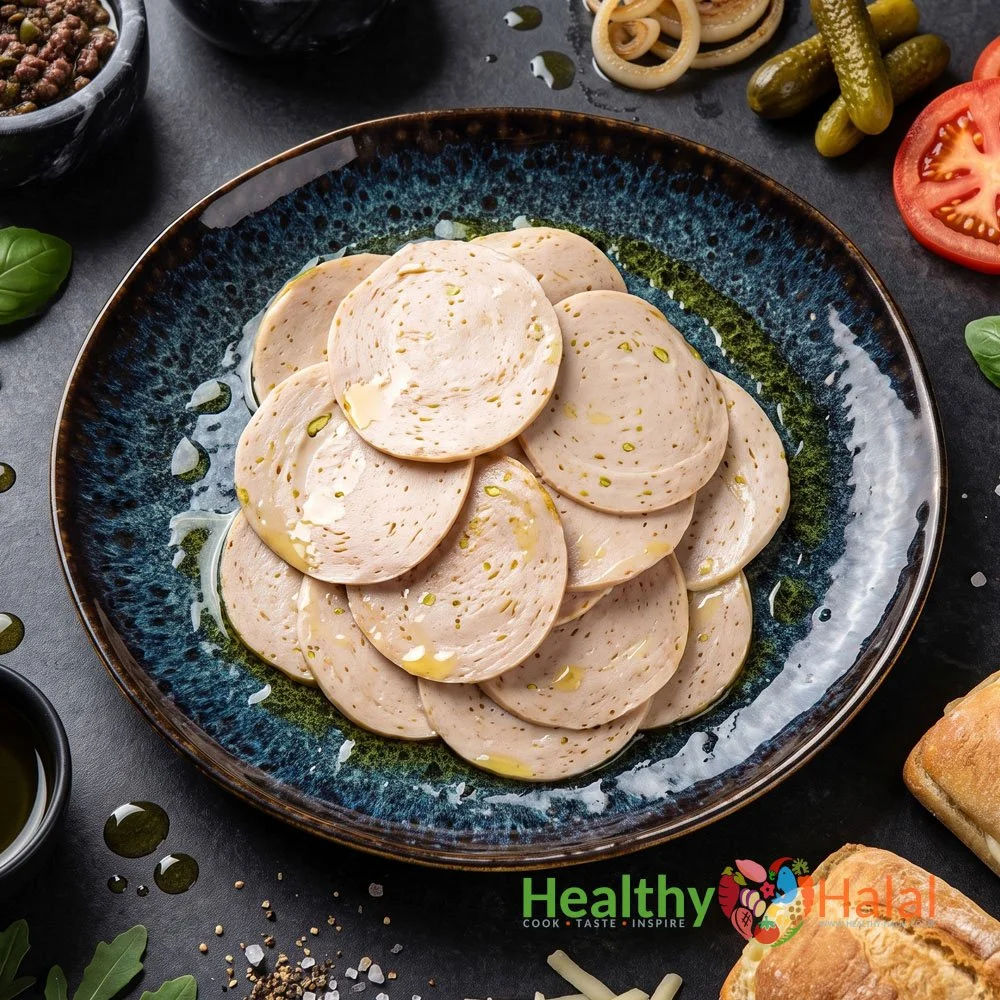 Halal Chicken & Beef Garlic Salami - Healthy Halal