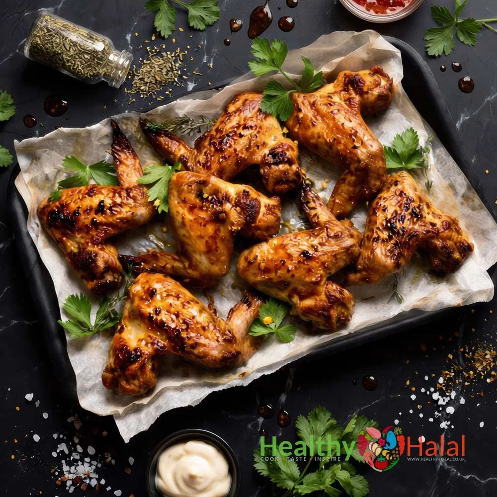 Lebanese Inspired Chicken Wings - Healthy Halal