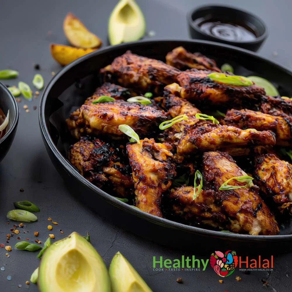 Chicken Wings with Caribbean Jerk Glaze - Healthy Halal