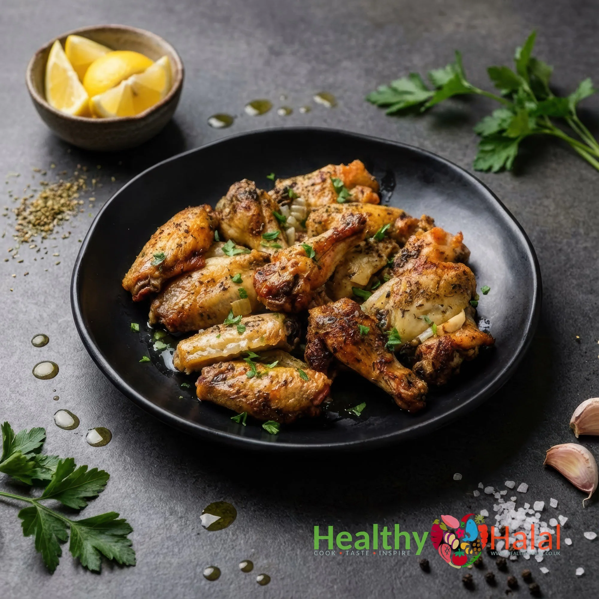 Classic Italian Chicken Wings - Healthy Halal
