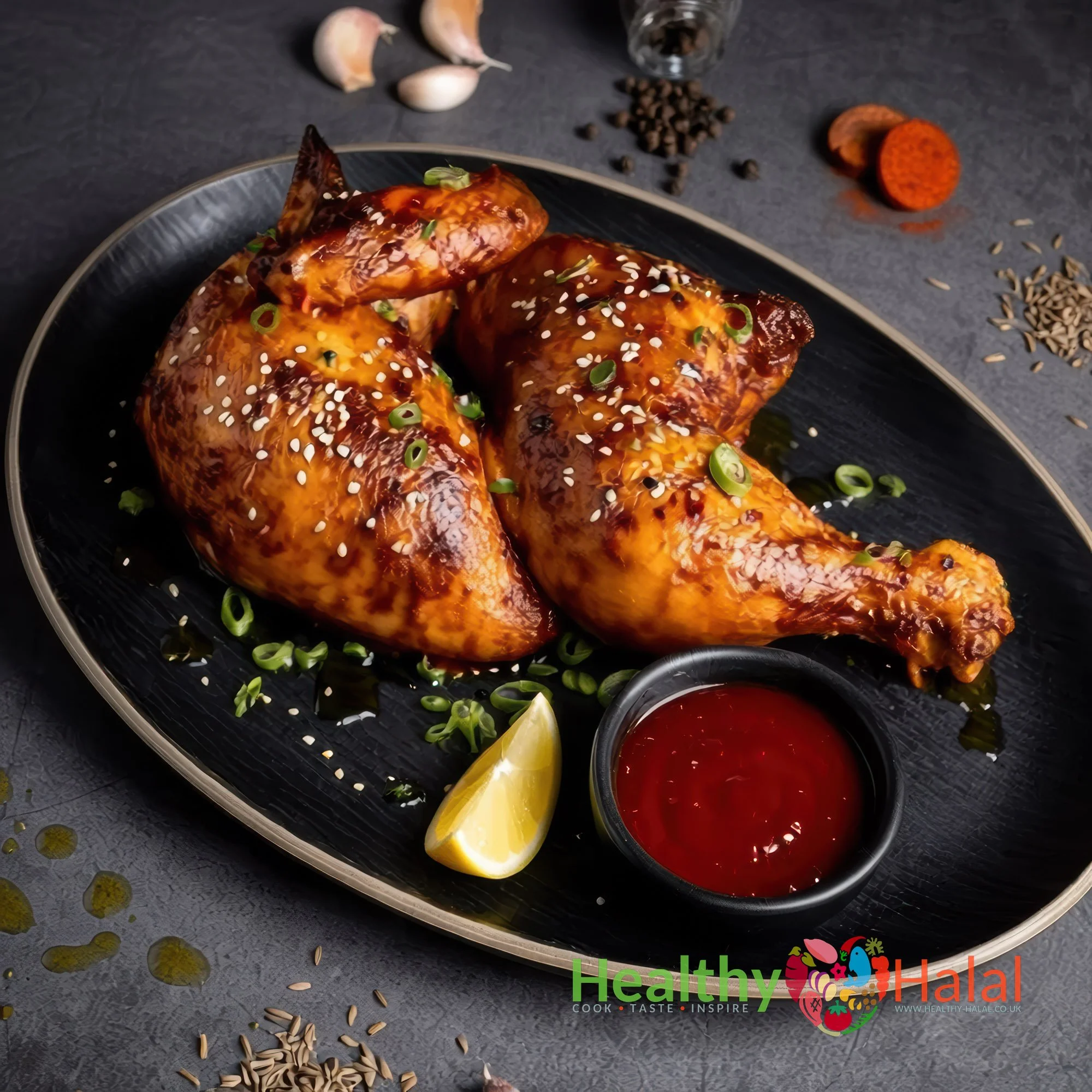 Libyan Style Half Chicken - Healthy Halal