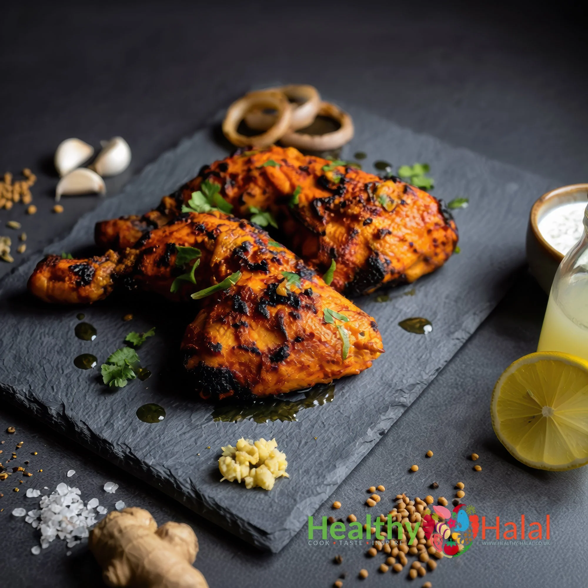 Achari Chicken Legs - Healthy Halal