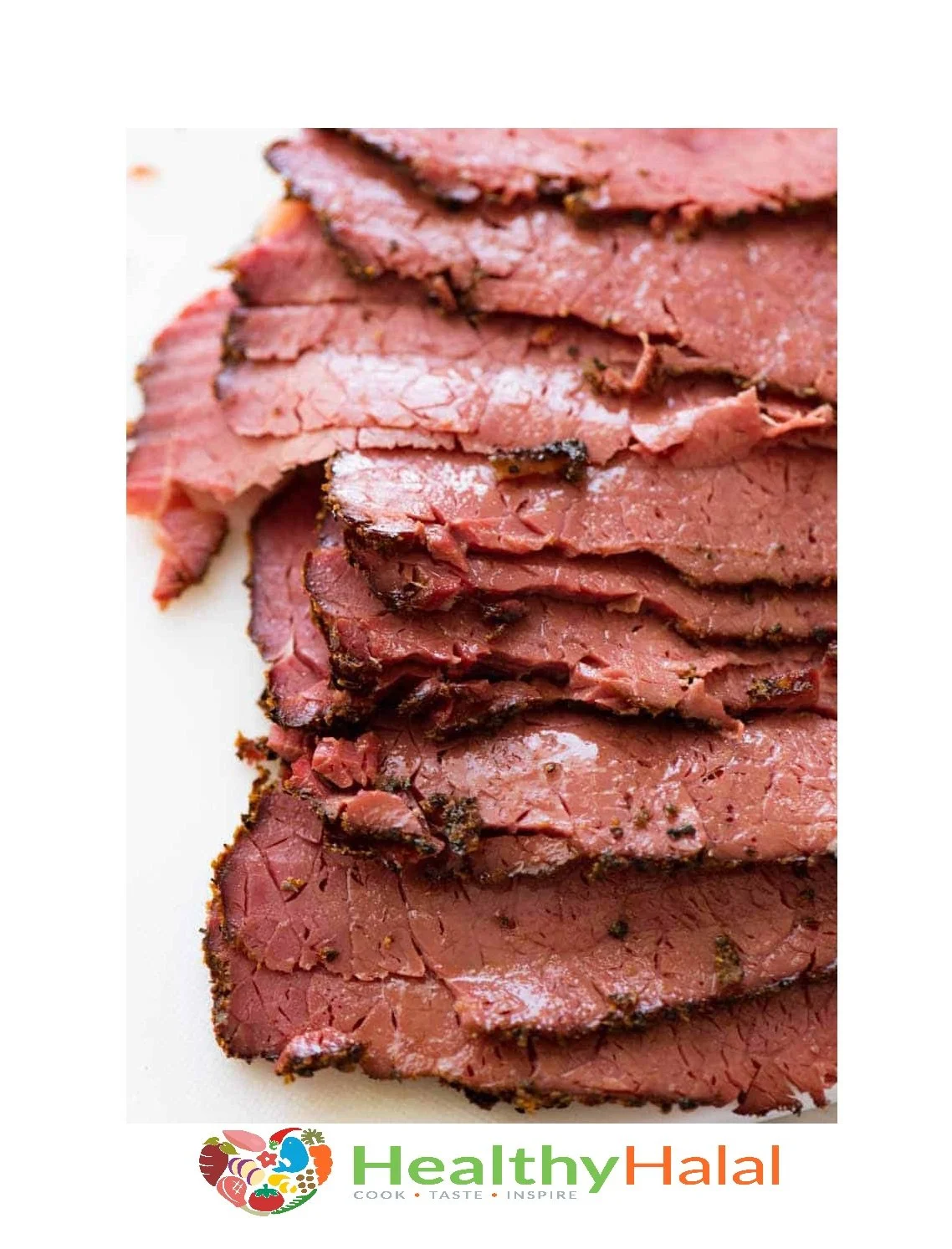 Halal Beef Pastrami With Black Pepper